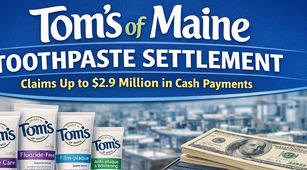 Tom's of Maine Toothpaste Settlement $2.9M Fund